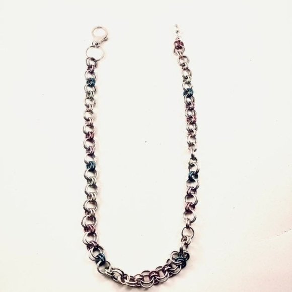 Pride Flag Steel Chainmaille Belt Chain - Picture 5 of 10